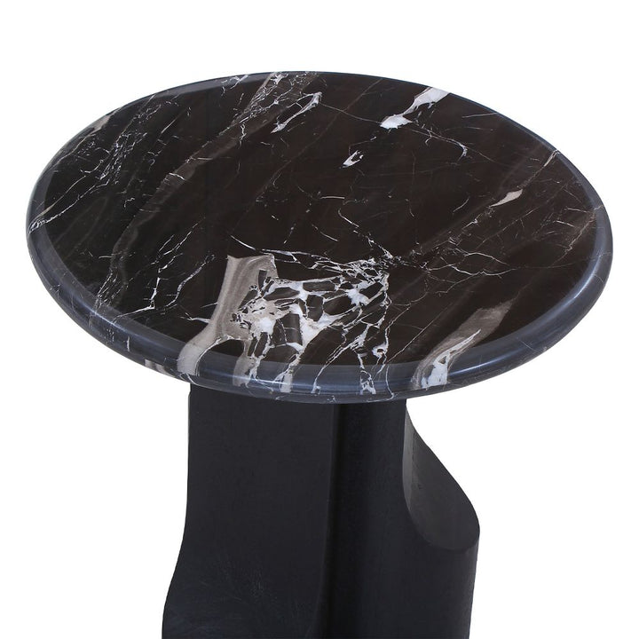 Kinton End Table with Natural Marble Top