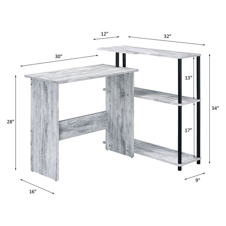 Ievi Writing Desk – line drawing