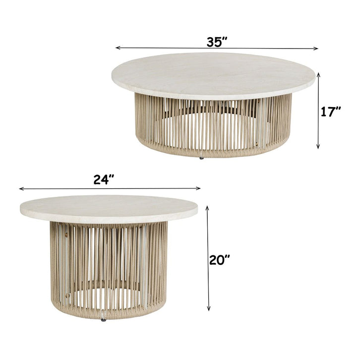 Zira 5 Piece Patio Sofa Set – dimensions diagram