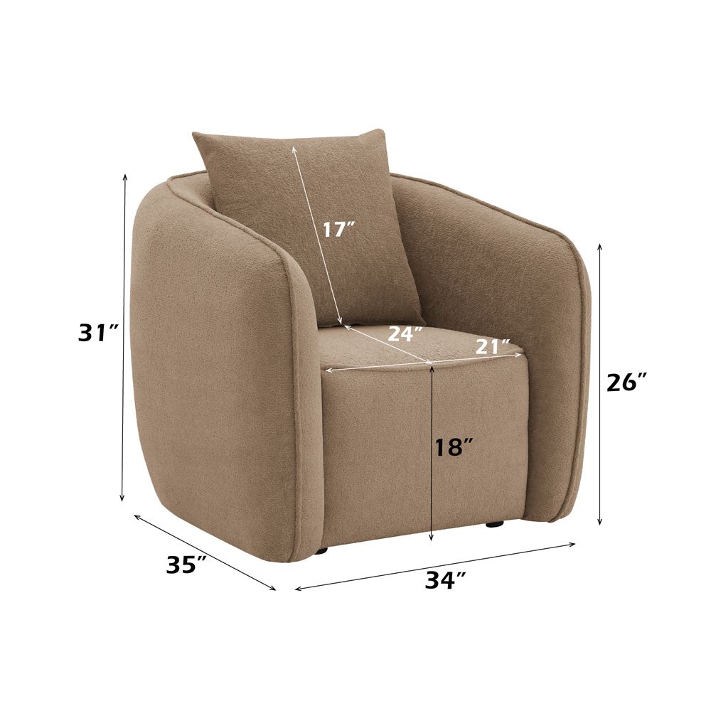 Keith Chair w/Pillow – dimensions diagram