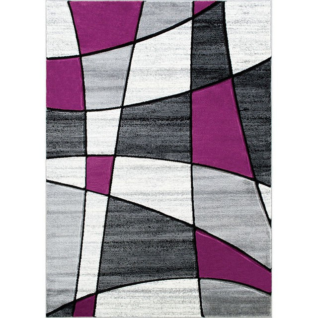 Niksar Area Rug, Gray/Purple - view 2