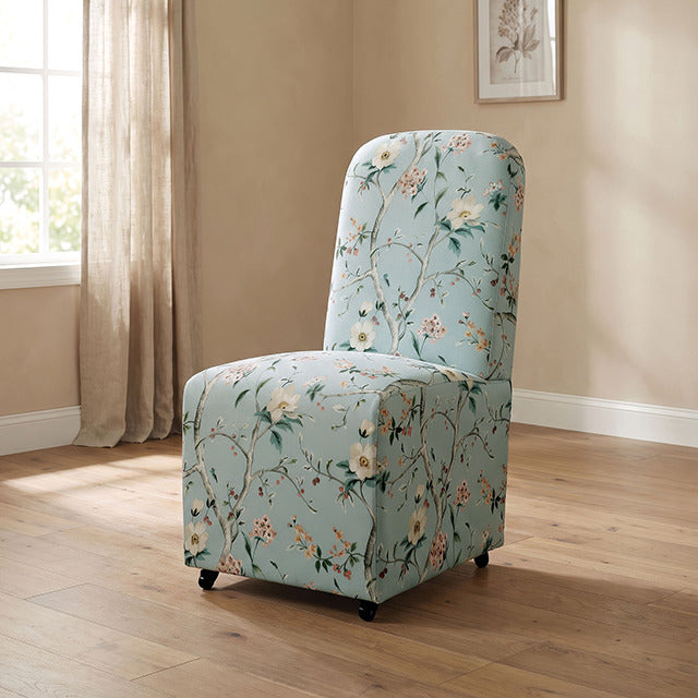 Canterbury Dining Chair, Chinoiserie Pale Blue/Peach - view 6