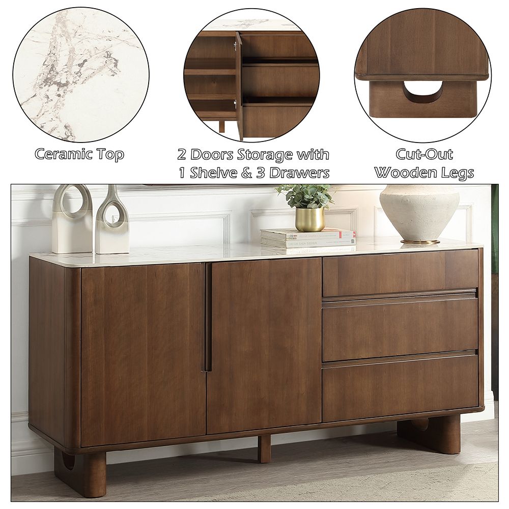Harvey Server w/Ceramic Top – features callout