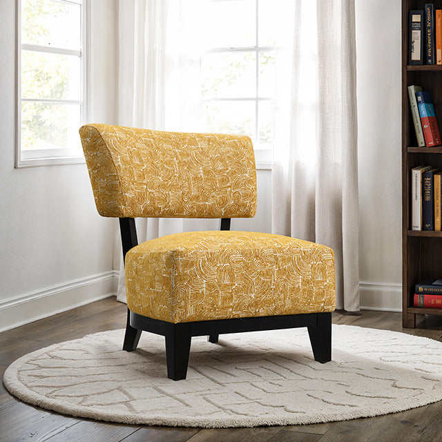Aveni Accent Chair, Yellow - view 5