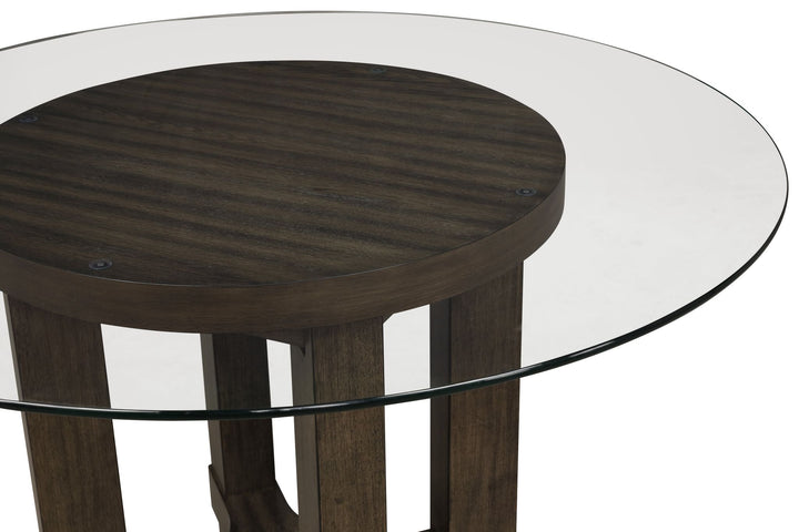 Cityscape 52" Round Dining Table Base-Walnut
