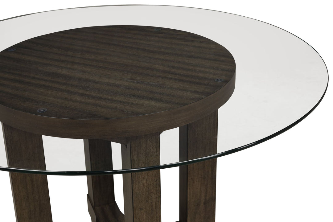 Cityscape 52" Round Dining Table Base-Walnut