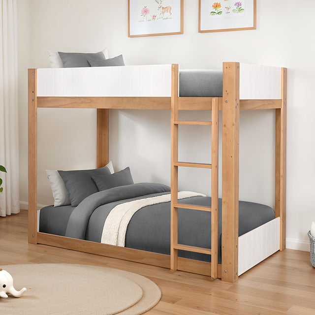 Terri Twin/Twin Bunk Bed, White/Natural - view 5
