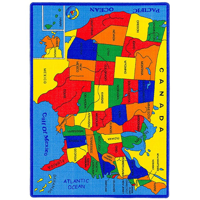 Abbey Area Rug, Us Map - view 2