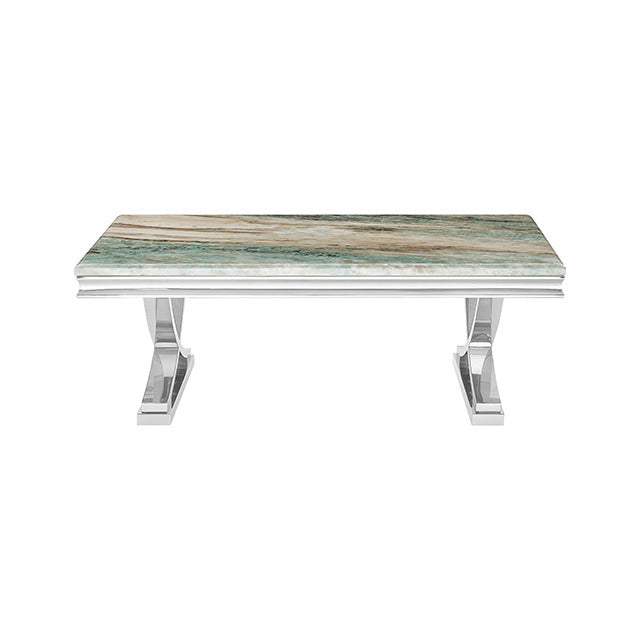 Wettingen Coffee Table, Green/Chrome