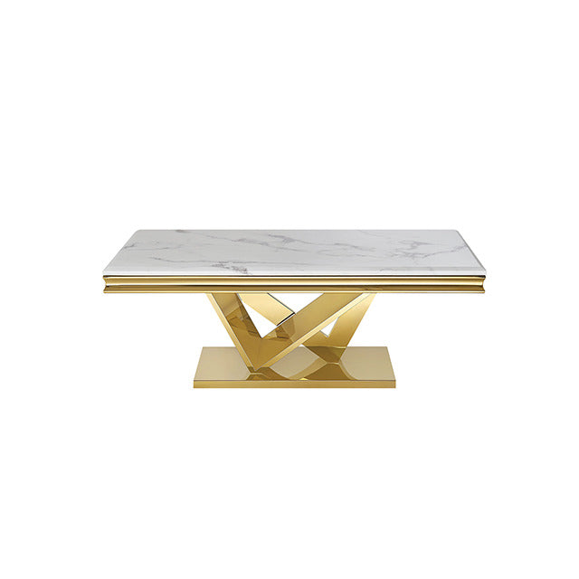 Villarsglane Coffee Table, Gold/Green - view 2