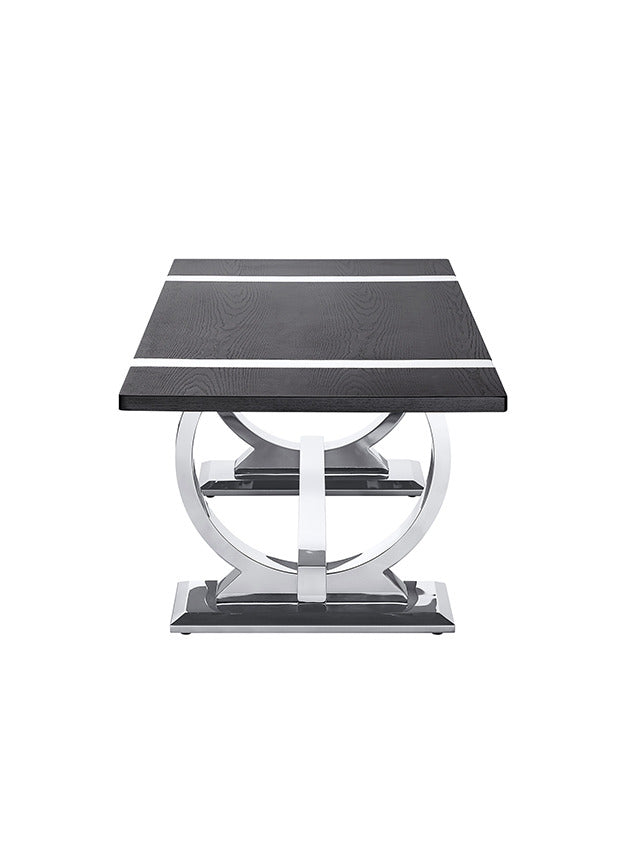 Horsham Coffee Table, Silver/Black - view 3