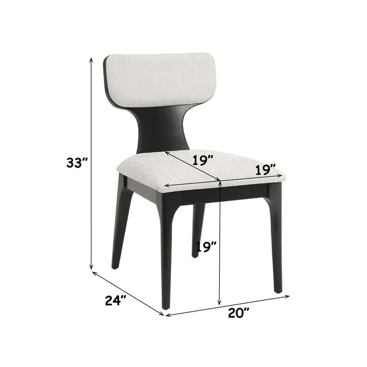 Marioly Side Chair (Set-2) – dimensions diagram