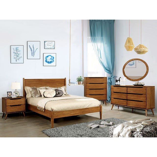Lennart 5 Pc Queen Bedroom Set, Oak - view 2