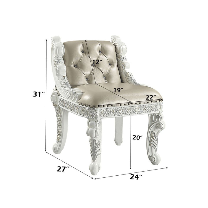 Vanaheim Vanity Stool – dimensions diagram