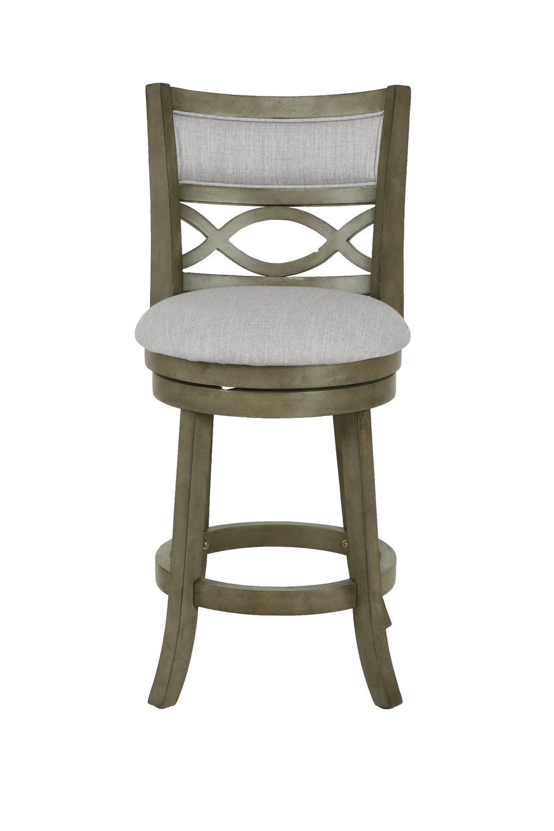 Manchester 24" Counter Stool W/fabric Cushions-Gray