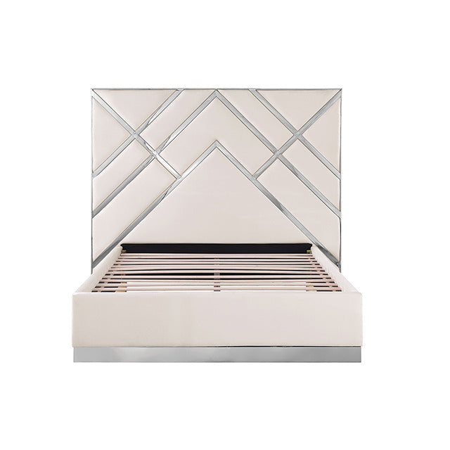 Stavola Bed, White/Chrome - view 2