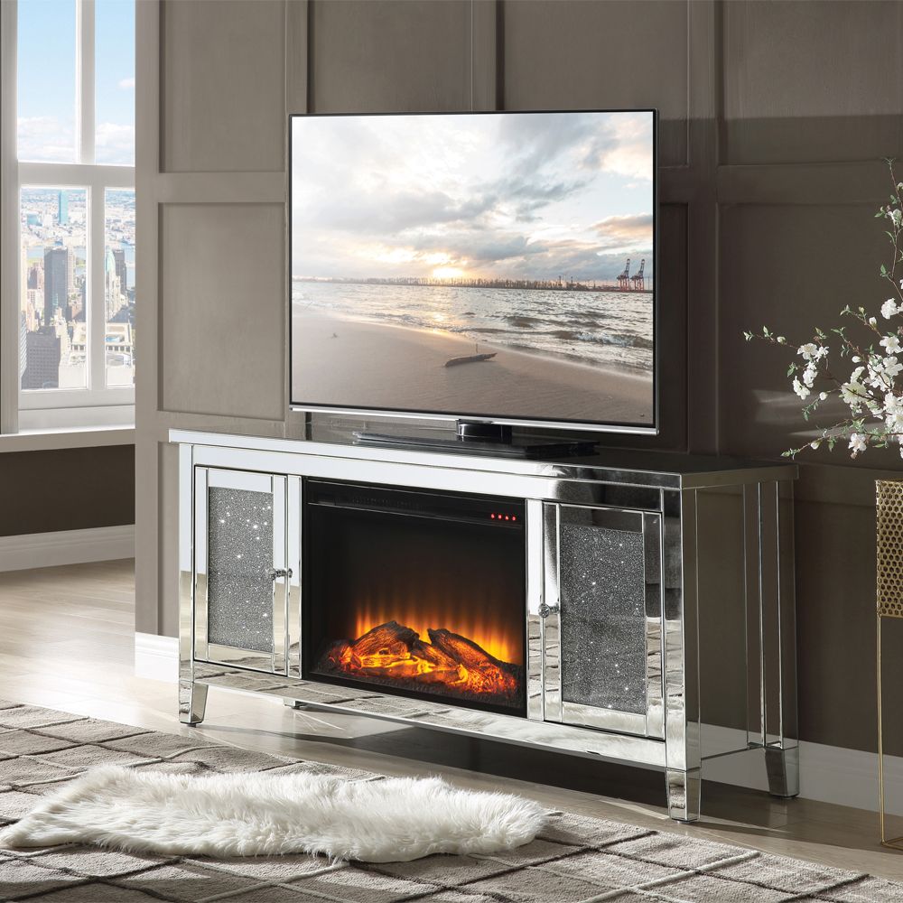 Noralie TV Stand with Fireplace