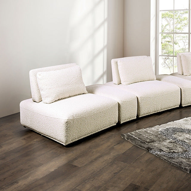 Stavanger Curved 3-Seater, Beige