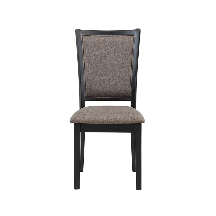 Potomac 48" Round Dining Table &amp; 4 Chairs-Brown/black