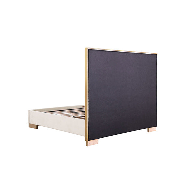 Stavola Bed, Gold/White - view 4