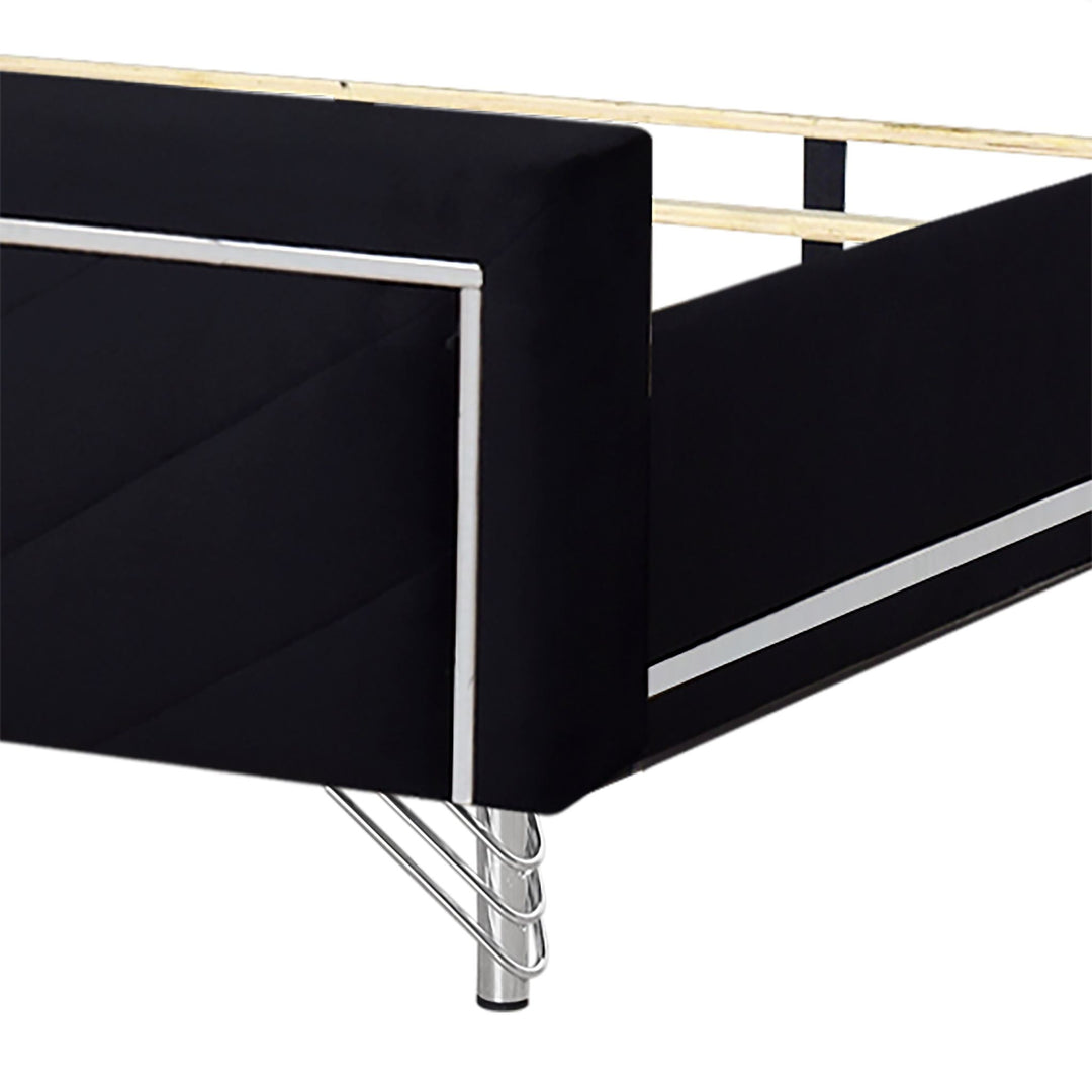 Ava 6/0 WK Headboard, Footboard & Slat Kit-Ebony