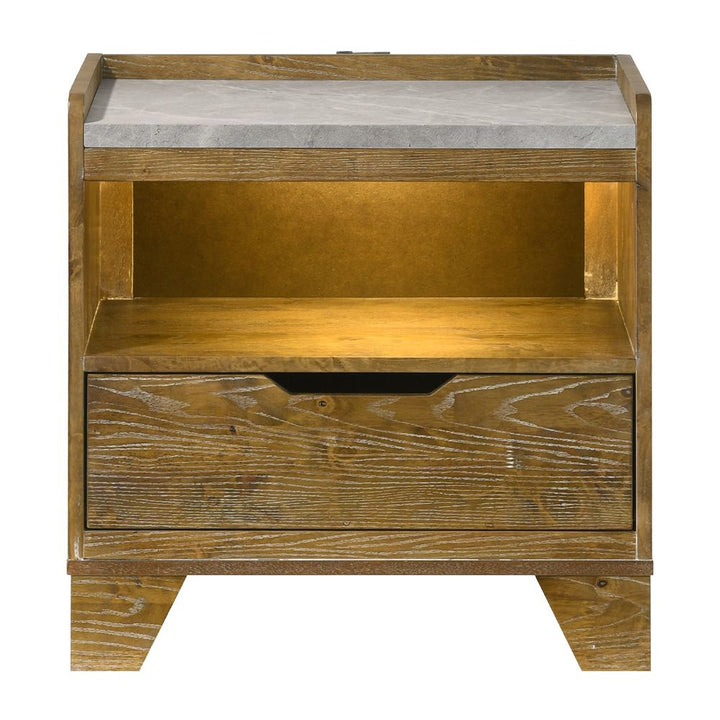 Garcia Nightstand with LED