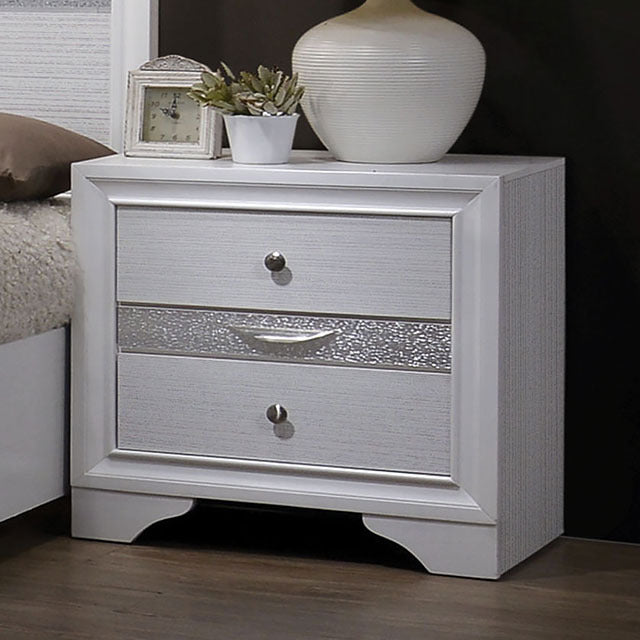 Chrissy Night Stand, White