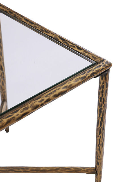 Selva Side Table, Matte Gold - view 2