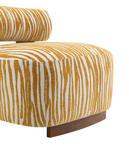 Niobe Accent Chair, Yellow - view 4
