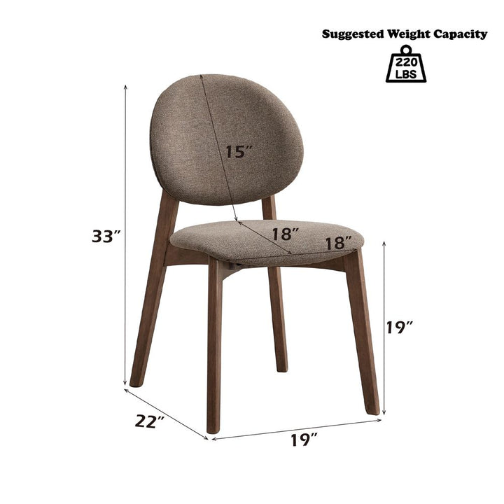 Hadasa Side Chair (Set-2) – dimensions diagram
