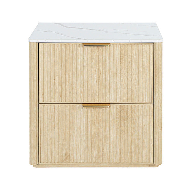 Lydd Nightstand W/ 2 Drawers, Natural - view 2