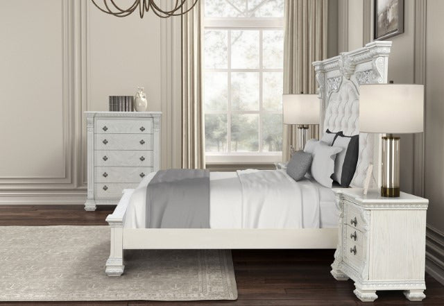 Promenade Dresser w/Jewelry Box, Wire-Brushed White - view 7