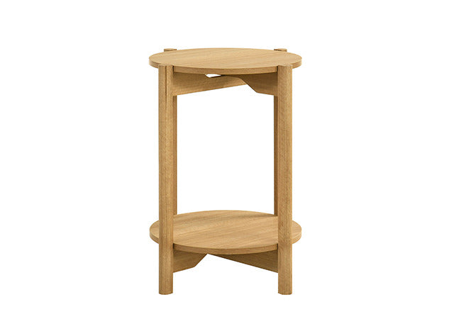 Hyde Round End Table, Natural