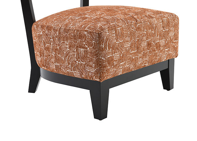 Aveni Accent Chair, Rustic Orange - view 4