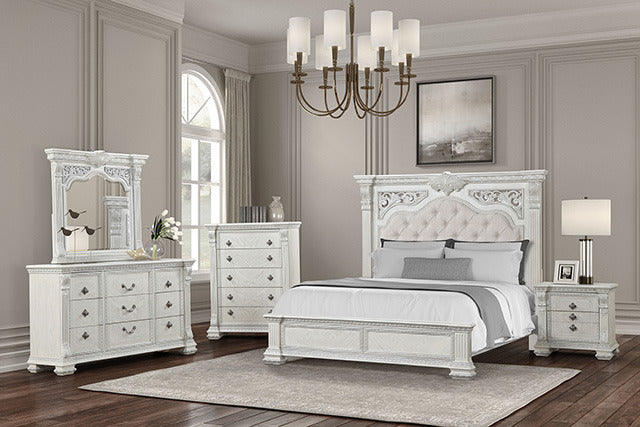Promenade Dresser w/Jewelry Box, Wire-Brushed White - view 5