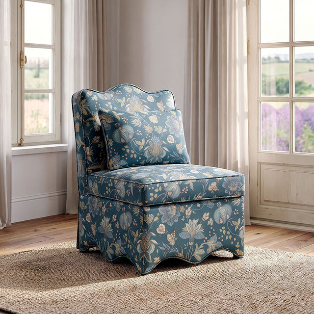 Hemsworth Accent Chair, Jacobean Peacock Blue - view 6