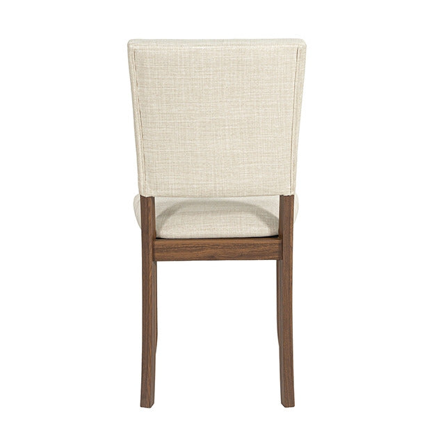 Oberto Side Chair, Walnut/Beige - view 4