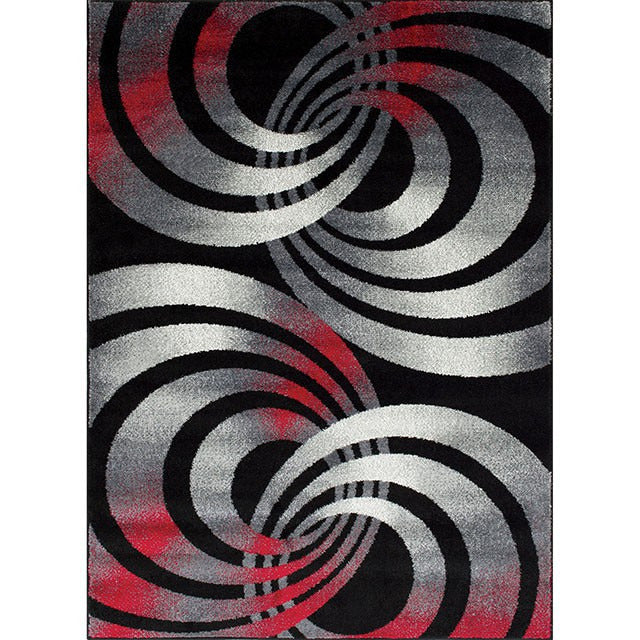 Serang Area Rug, Gray/Red - view 2