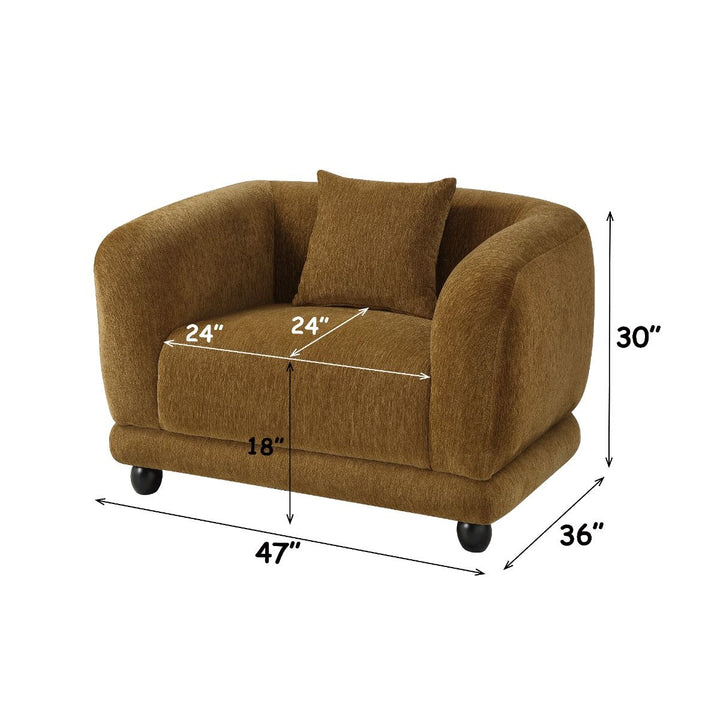 Lennox Chair w/Pillow – dimensions diagram