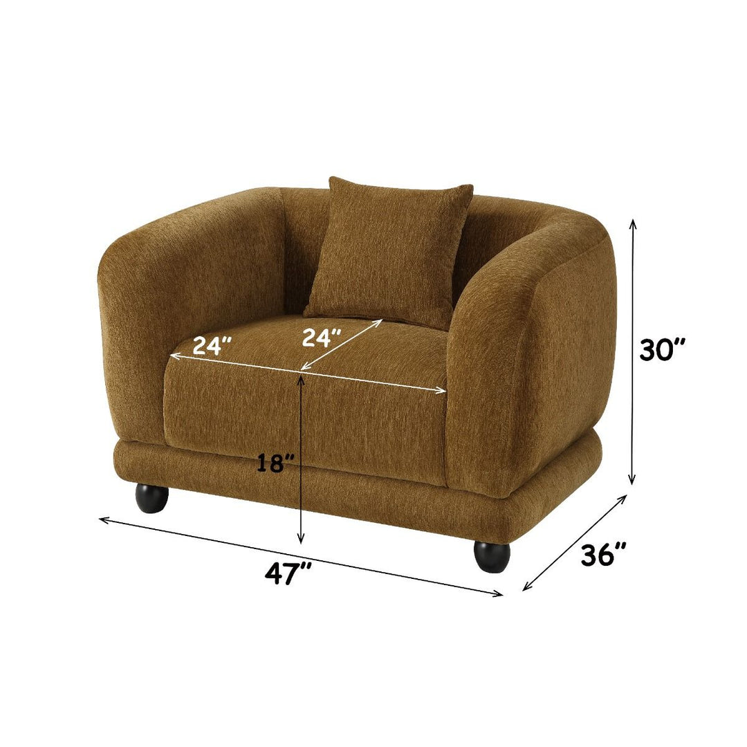 Lennox Chair w/Pillow – dimensions diagram
