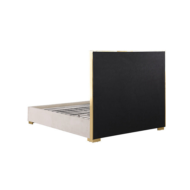 Nespoli Bed, Gold/White - view 4