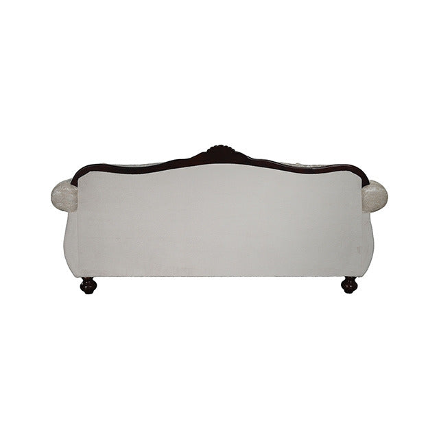 Frisina Oversized Sofa + Loveseat, Dark Cherry/Beige - view 9