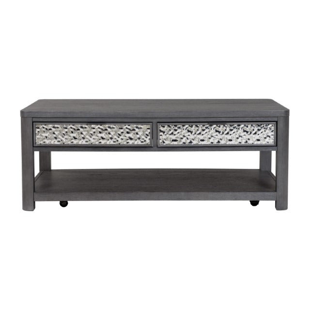 Sterling West Rect Cocktail Table w/Casters - view 2
