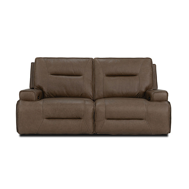 Dallas Oversized Power Sofa, Cocoa Brown