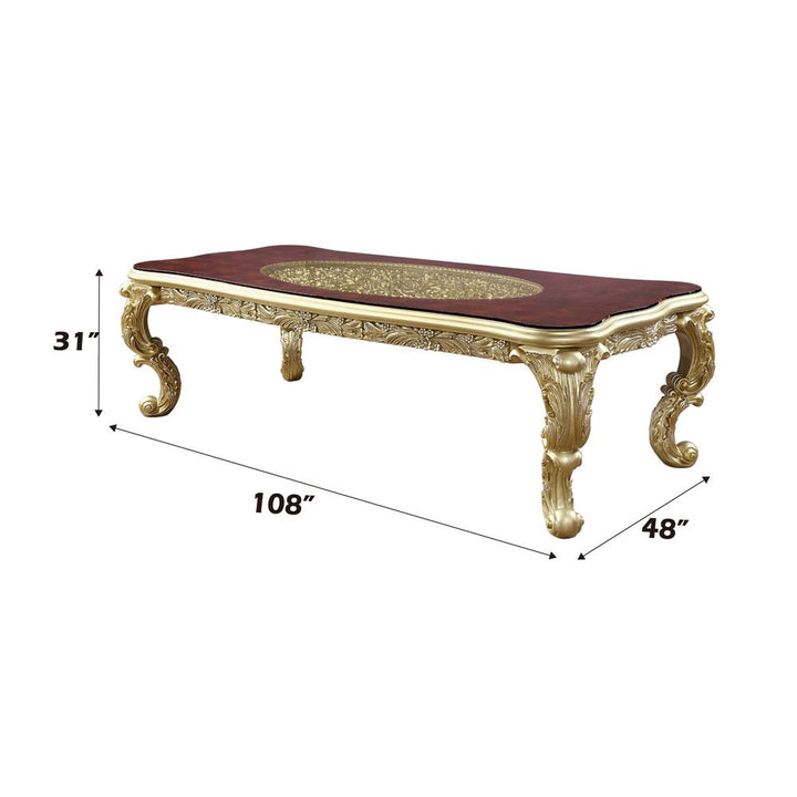 Cabriole Dining Table – dimensions diagram