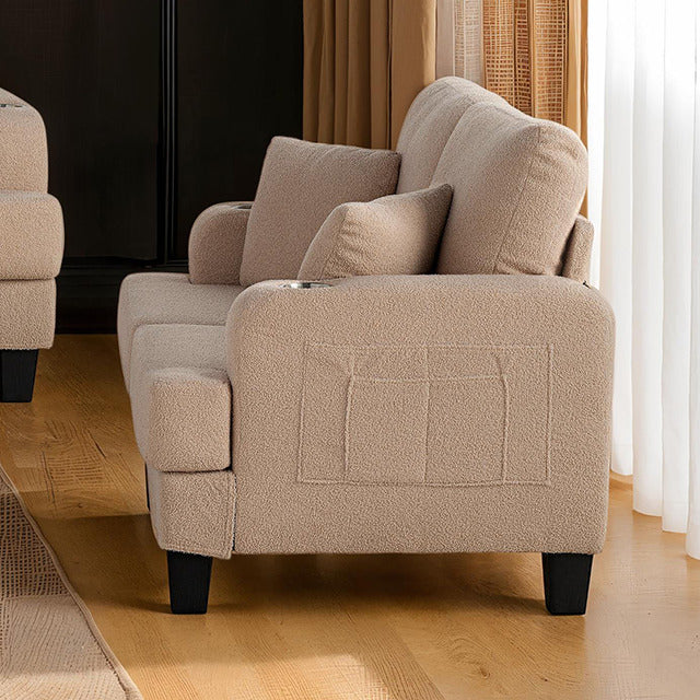 Cinderford Loveseat, Beige - view 2