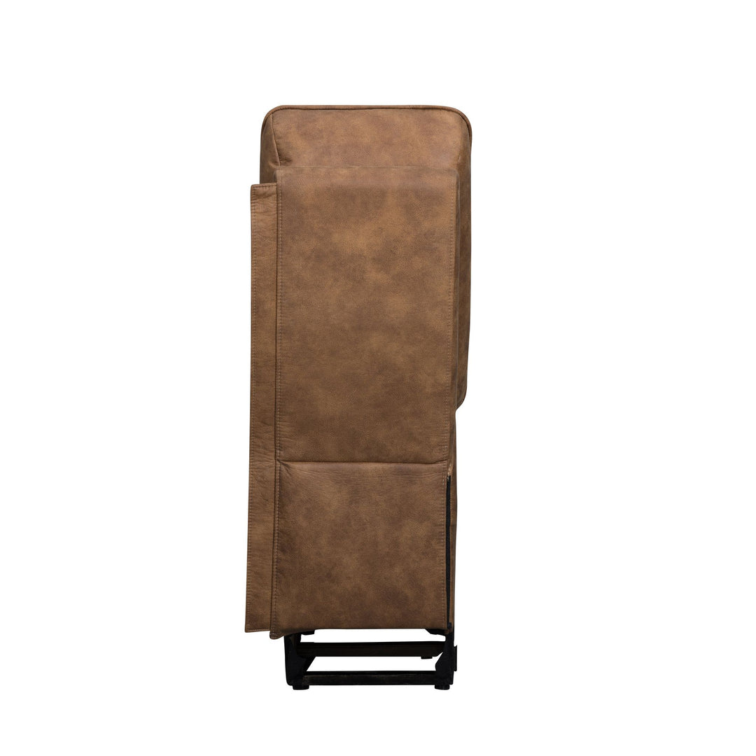 Kyra Storage Console With Speakers-Saddle