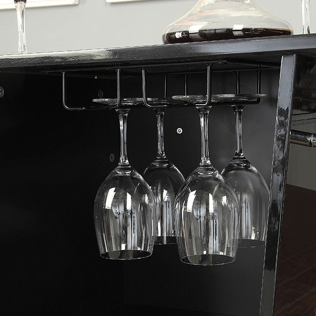 Fuero Bar Table, Black/Chrome - view 3