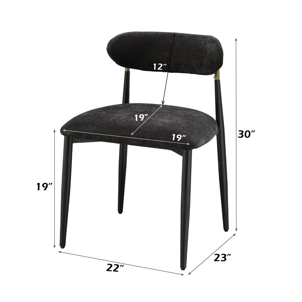 Jaramillo Side Chair (Set-2) – dimensions diagram