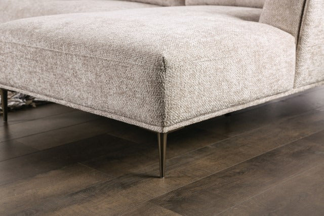 Gladbach J-Shaped Sectional, Light Brown - view 4
